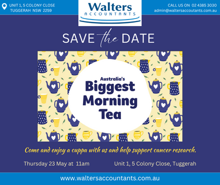 SAVE the DATE - Thursday 23rd May